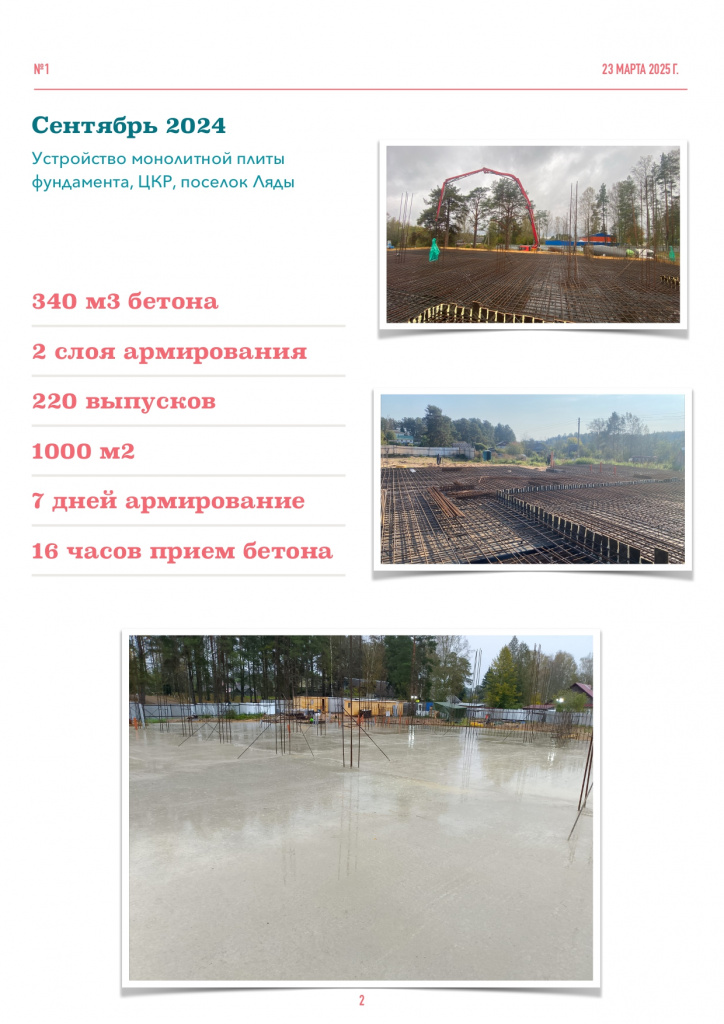 Монолитная плита Ляды