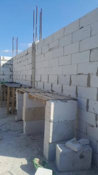 Укладка газобетонных блоков
